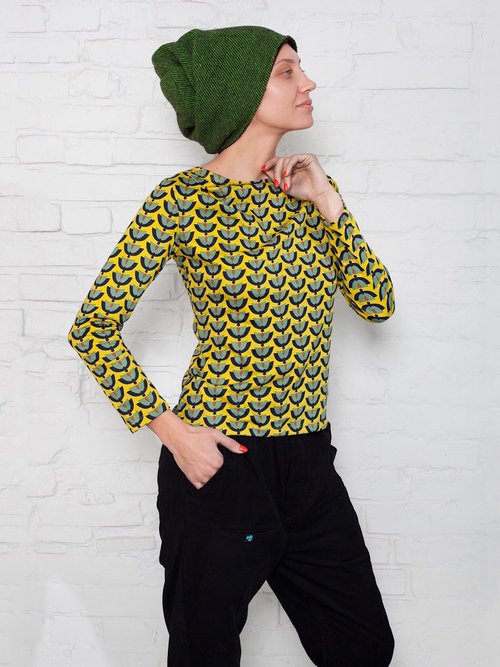 Лонгслів Pattern_жовтий