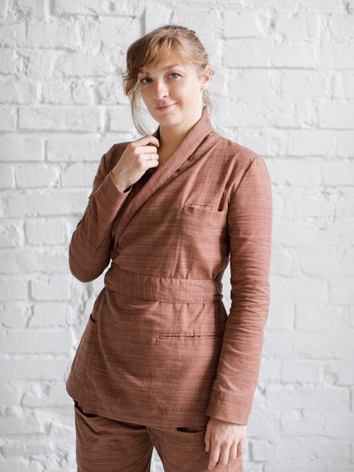 Кімоно Linen_Коричневий 