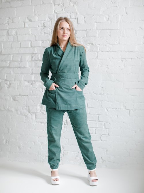Кімоно Linen_Зелений